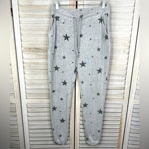 SU ETTE COLLECTION Loungewear Jogger Pants Gray Stars-M/L